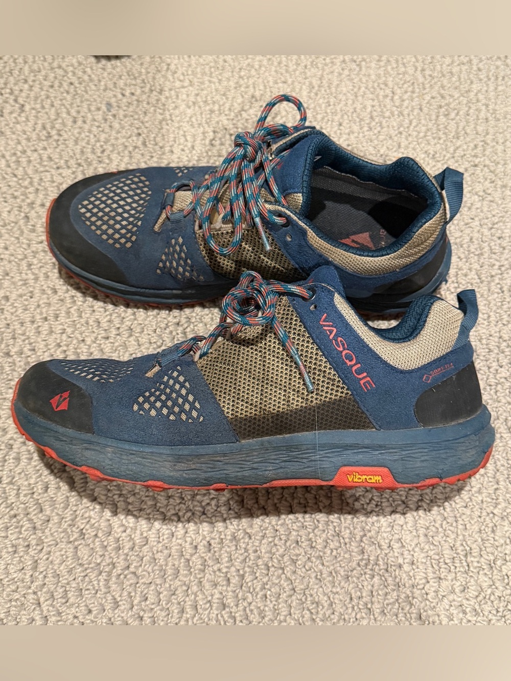 Vasque Navy and Coral Trail Runners